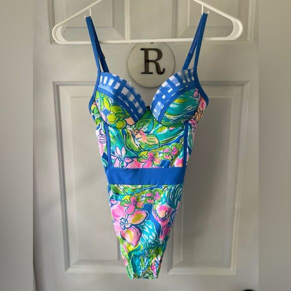 Lilly Pulitzer Surf Gypsea Palma Swimsuit Size 0 - Picture 2 of 8